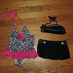 2 PC girls bathing suit lot